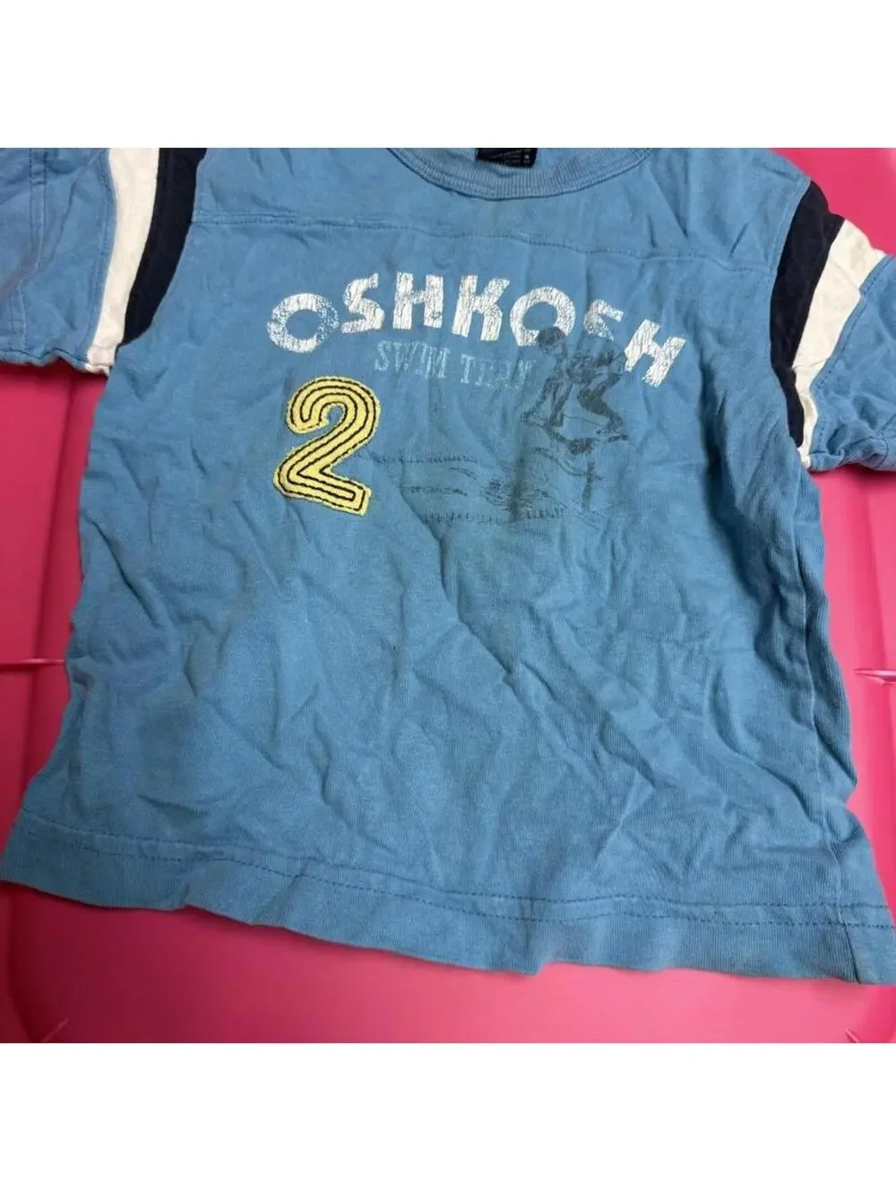 OshKosh B'gosh Kid's Blue and Multi Tshirt